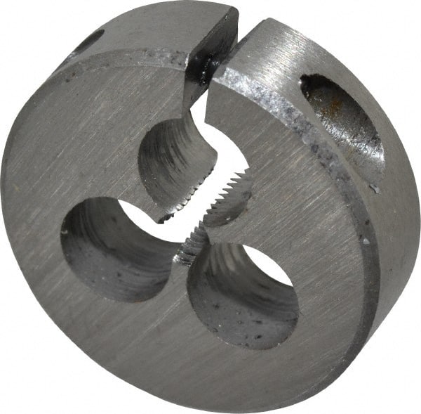 Interstate - #4-48 UNF Thread, 13/16" Outside Diam High Speed Steel Round Die - Right Hand Thread, Adjustable - Exact Tooling