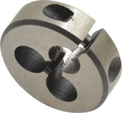 Interstate - #6-40 UNF Thread, 13/16" Outside Diam High Speed Steel Round Die - Right Hand Thread, Adjustable - Exact Tooling