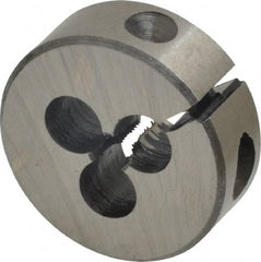 Interstate - #4-48 UNF Thread, 1" Outside Diam High Speed Steel Round Die - Right Hand Thread, Adjustable - Exact Tooling