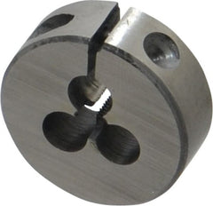 Interstate - #5-44 UNF Thread, 1" Outside Diam High Speed Steel Round Die - Right Hand Thread, Adjustable - Exact Tooling