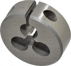 Interstate - #6-40 UNF Thread, 1" Outside Diam High Speed Steel Round Die - Right Hand Thread, Adjustable - Exact Tooling