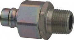 Parker - 3/8 Thread Stainless Steel Hydraulic Hose MPT Fitting - 4,000 psi - Exact Tooling