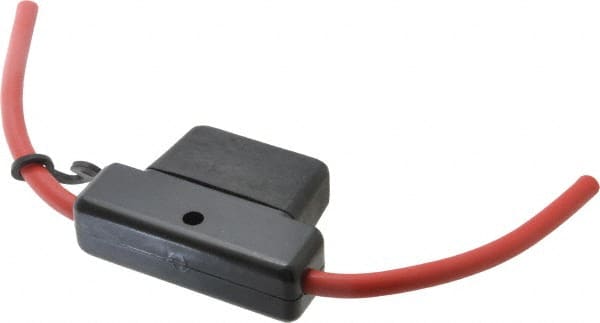 Ferraz Shawmut - 60 Amp AF3 Black Automotive Fuse Holder - 32 Volt, Red #6 Wire - Exact Tooling