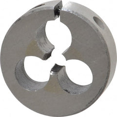 Interstate - 5/16-24 UNF Thread, 1-1/2" Outside Diam High Speed Steel Round Die - Right Hand Thread, Adjustable - Exact Tooling
