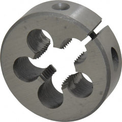 Interstate - 9/16-18 UNF Thread, 1-1/2" Outside Diam High Speed Steel Round Die - Right Hand Thread, Adjustable - Exact Tooling