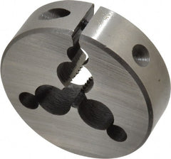 Interstate - 5/16-18 UNC Thread, 2" Outside Diam High Speed Steel Round Die - Right Hand Thread, Adjustable - Exact Tooling