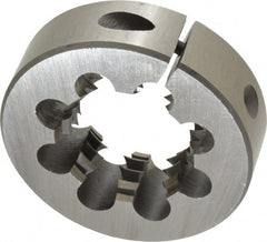 Interstate - 1-3/8 - 6 UNC High Speed Steel Round Adjustable Die - Exact Tooling