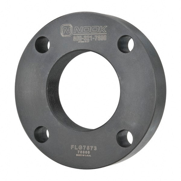 Nook Industries - 4.94" Flange OD x 0.9" Thickness Precision Acme Mounting Flange - For 2-4 Bars, 4 Mounting Holes, Steel - Exact Tooling