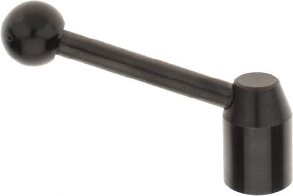 J.W. Winco - 5/16-18, 0.53" Hub Diam, Steel Tapped Insert Adjustable Clamping Handle - Exact Tooling