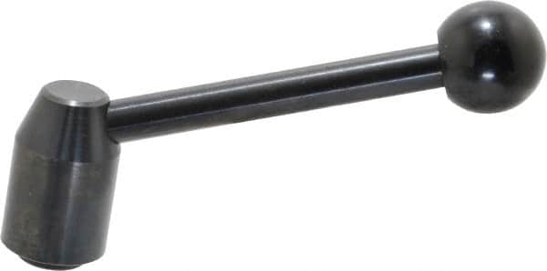 J.W. Winco - 3/8-16, 0.63" Hub Diam, Steel Tapped Insert Adjustable Clamping Handle - Exact Tooling