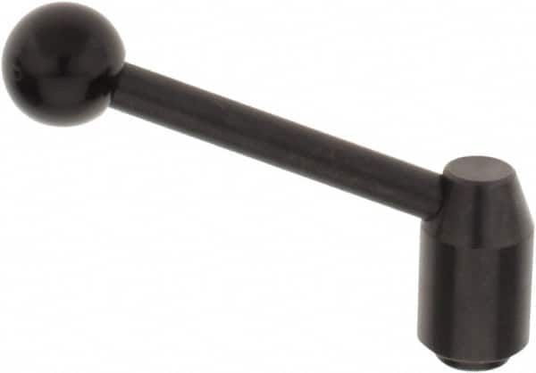 J.W. Winco - M10 x 1.5, 19mm Hub Diam, Steel Tapped Insert Adjustable Clamping Handle - Exact Tooling