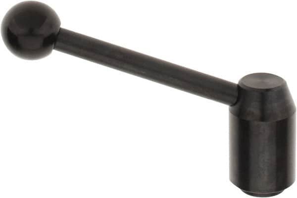 J.W. Winco - M20 x 2.5, 28mm Hub Diam, Steel Tapped Insert Adjustable Clamping Handle - Exact Tooling