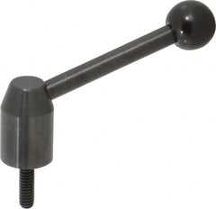 J.W. Winco - 1/4-20, 0.53" Hub Diam, Steel Threaded Stud Adjustable Clamping Handle - Exact Tooling