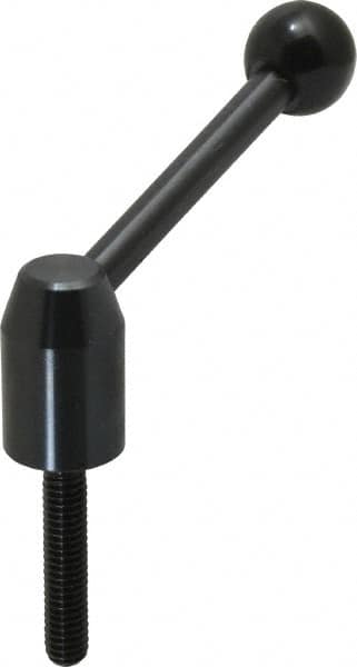 J.W. Winco - 5/16-18, 0.53" Hub Diam, Steel Threaded Stud Adjustable Clamping Handle - Exact Tooling