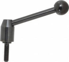 J.W. Winco - 3/8-16, 0.63" Hub Diam, Steel Threaded Stud Adjustable Clamping Handle - Exact Tooling
