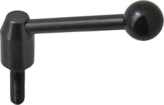 J.W. Winco - 1/2-13, Steel Threaded Stud Adjustable Clamping Handle - 4.33" OAL, 1.91" High - Exact Tooling