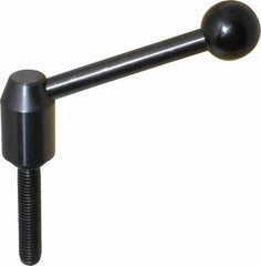 J.W. Winco - 1/2-13, Steel Threaded Stud Adjustable Clamping Handle - 4.33" OAL, 1.91" High - Exact Tooling