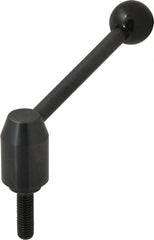 J.W. Winco - 1/2-13, Steel Threaded Stud Adjustable Clamping Handle - 4.88" OAL, 2.17" High - Exact Tooling