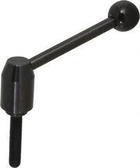 J.W. Winco - 1/2-13, Steel Threaded Stud Adjustable Clamping Handle - 4.88" OAL, 2.17" High - Exact Tooling