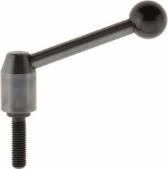 J.W. Winco - M12 x 1.75, 19mm Hub Diam, Steel Threaded Stud Adjustable Clamping Handle - Exact Tooling