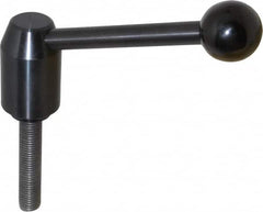 J.W. Winco - M16 x 2.0, 28mm Hub Diam, Steel Threaded Stud Adjustable Clamping Handle - Exact Tooling