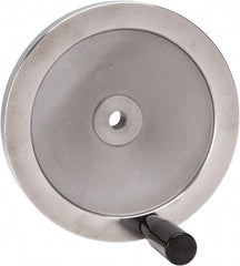 Value Collection - 7.87" Diam, Aluminum Handwheel with Handle - 1.65" Hub Diam - Exact Tooling