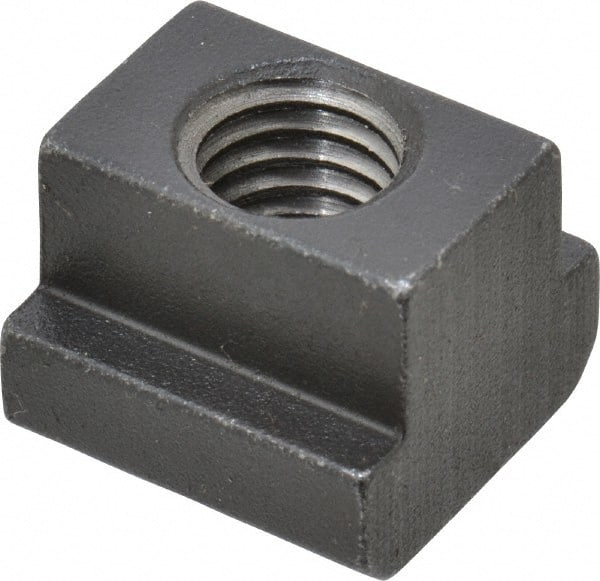 HALDER - M8 Tapped Through T Slot Nut - 9.6mm Slot Width, 15 x 6mm Base Width x Height, 15 x 12mm OAL x Height - Exact Tooling