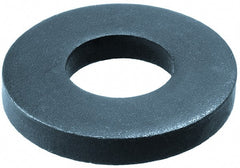 Gibraltar - M22 Screw, Steel Standard Flat Washer - 23mm ID x 50mm OD, 8mm Thick, Black Phosphate Finish - Exact Tooling