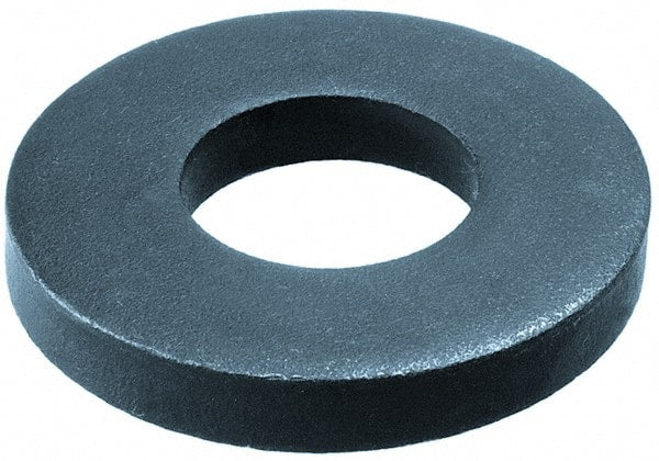 Gibraltar - M30 Screw, Steel Standard Flat Washer - 31mm ID x 68mm OD, 10mm Thick, Black Phosphate Finish - Exact Tooling
