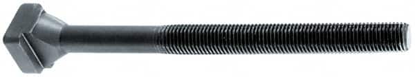 Gibraltar - M16 x 2, 45mm Thread Length, 16mm Slot Width, Black Oxide, Steel T Slot Bolt - 63mm Length Under Head, Grade 8.8, 25mm Head Width x 9mm Head Height - Exact Tooling