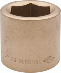 Ampco - 1-7/16", 3/4" Drive, Standard Hand Socket - 6 Points, 2" OAL, Aluminum Bronze - Exact Tooling