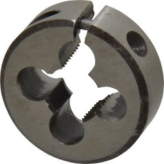 Interstate - 1/8-27 NPT Thread, Round Pipe Die - 1" Outside Diam, High Speed Steel - Exact Tooling