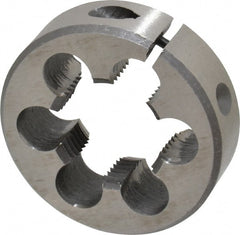 Interstate - 3/4-14 NPT Thread, Round Pipe Die - 2" Outside Diam, High Speed Steel - Exact Tooling