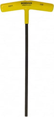 Bondhus - 7/32" Hex, T-Handle Cushion Grip, Hex Key - 9" OAL, Protanium High Torque Steel, Inch System of Measurement - Exact Tooling