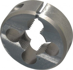 Irwin Hanson - 3/8-18 NPT Thread, Round Pipe Die - 1-1/2" Outside Diam, Carbon Steel - Exact Tooling