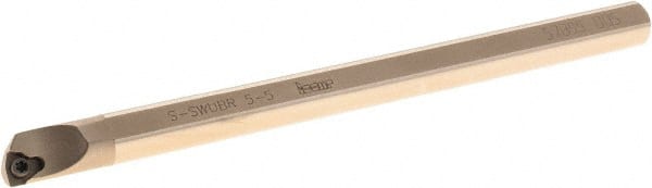 Iscar - 0.33" Min Bore Diam, 4-1/2" OAL, 0.312" Shank Diam, S-SWUB Indexable Boring Bar - WB.T 52.. Insert, Screw or Clamp Holding Method - Exact Tooling