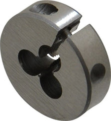 Interstate - #2-56 UNC Thread, 13/16" Outside Diam High Speed Steel Round Die - Left Hand Thread, Adjustable - Exact Tooling