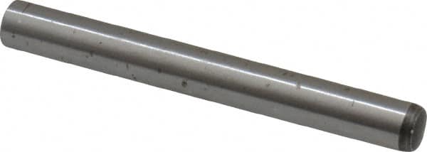 Value Collection - 4mm Diam x 35mm Pin Length Alloy Steel Standard Dowel Pin - C 58-62 Hardness, 5,930 Lb Breaking Strength, 1 Rounded End - Exact Tooling