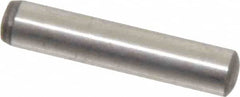 Value Collection - 5mm Diam x 25mm Pin Length Alloy Steel Standard Dowel Pin - C 58-62 Hardness, 9,270 Lb Breaking Strength, 1 Rounded End - Exact Tooling