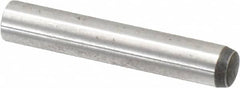 Value Collection - 6mm Diam x 35mm Pin Length Alloy Steel Standard Dowel Pin - C 58-62 Hardness, 13,300 Lb Breaking Strength, 1 Rounded End - Exact Tooling
