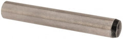 Value Collection - 6mm Diam x 40mm Pin Length Alloy Steel Standard Dowel Pin - C 58-62 Hardness, 13,300 Lb Breaking Strength, 1 Rounded End - Exact Tooling
