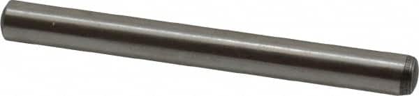 Value Collection - 6mm Diam x 60mm Pin Length Alloy Steel Standard Dowel Pin - C 58-62 Hardness, 13,300 Lb Breaking Strength, 1 Rounded End - Exact Tooling