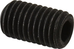 Value Collection - 1/4-28 UNF, 7/16" OAL, Cup Point Set Screw - Alloy Steel, 1/8" Key - Exact Tooling