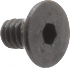 Value Collection - #3-48 UNC Hex Socket Drive, 82° Flat Screw - Alloy Steel, Black Oxide Finish, Fully Threaded, 3/16" OAL - Exact Tooling
