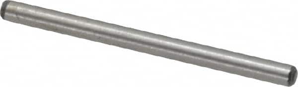Value Collection - 1/16" Diam x 7/8" Pin Length Alloy Steel Standard Dowel Pin - C 50-58 Hardness, 800 Lb Breaking Strength, 1 Beveled & 1 Rounded End - Exact Tooling