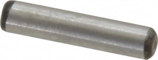 Value Collection - 3/32" Diam x 7/16" Pin Length Alloy Steel Standard Dowel Pin - C 50-58 Hardness, 1,800 Lb Breaking Strength, 1 Beveled & 1 Rounded End - Exact Tooling