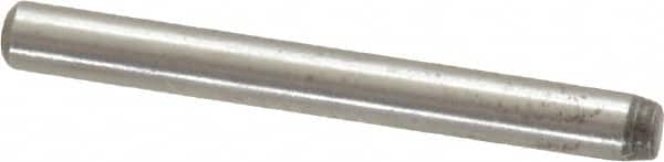 Value Collection - 3/32" Diam x 7/8" Pin Length Alloy Steel Standard Dowel Pin - C 50-58 Hardness, 1,800 Lb Breaking Strength, 1 Beveled & 1 Rounded End - Exact Tooling