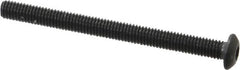 Value Collection - #10-32 UNF Hex Socket Drive, Button Screw - Alloy Steel, Black Oxide Finish, Fully Threaded, 2-1/4" Length Under Head - Exact Tooling