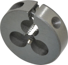 Interstate - #6-32 UNC Thread, 13/16" Outside Diam High Speed Steel Round Die - Left Hand Thread, Adjustable - Exact Tooling
