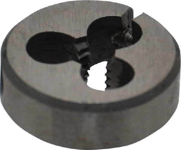 Interstate - #10-24 UNC High Speed Steel Round Adjustable Die - Exact Tooling